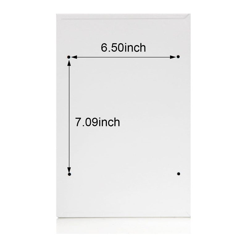 Jssmst Locking Mailboxes Wall Mounted Vertical â€“ Jssmst Key Lock Mail Box Medium Capacity Galvanized Steel Cover Rust-Proof Metal Post Box, 12.6 x 8.5 x 3.4 Inch, White, SM-0604L - Image 3